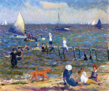 The Little Pier Artwork by William James Glackens