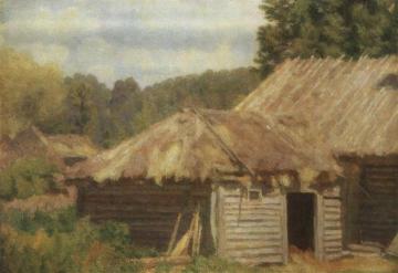 A Barn Artwork by Nikolai Krymov