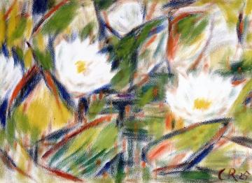 Water Lilies Artwork by Christian Rohlfs