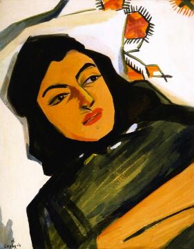 The Head Of A Young Girl Artwork by Martiros Sarian