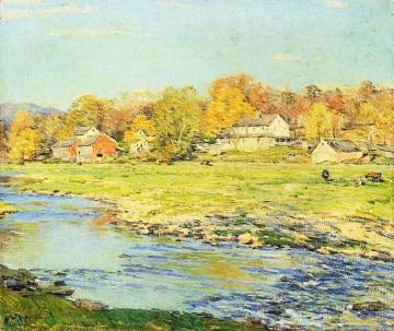 Late Afternoon In October Artwork by Willard Leroy Metcalf