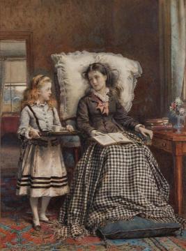 The Nursemaid Artwork by George Goodwin Kilburne