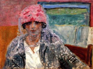 Woman In A Veil (mme Lucienne Dupuy De Frenelle) Artwork by Pierre Bonnard