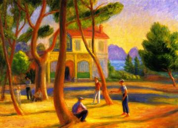 Bowlers, La Ciotat Artwork by William James Glackens