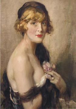 A Seductive Pose Artwork by Fernand Toussaint