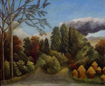 View of the Banks of the Oise Artwork by Henri Rousseau