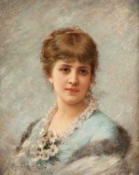 Portrait of a Lady Artwork by Emile Eisman-Semenowsky