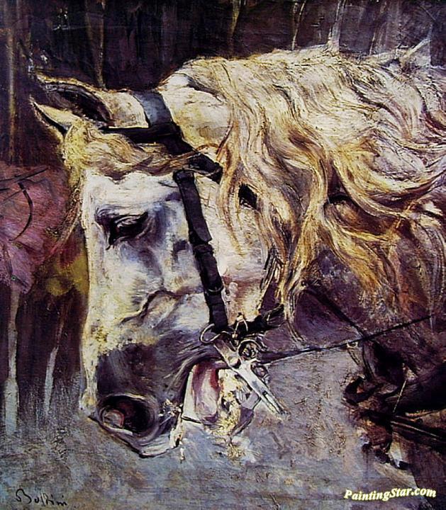 The Head of a Horse Artwork by Giovanni Boldini