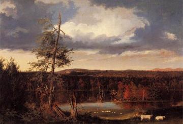 Landscape, the Seat of Mr. Featherstonhaugh in the Distance Artwork by Thomas Cole