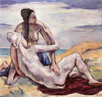 Im Meersand Artwork by Karl Hofer