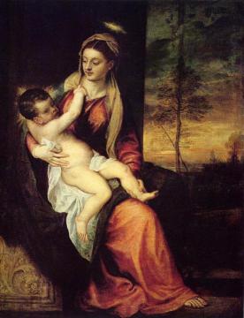 Mary with the Christ Child Artwork by Titian