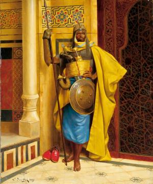 The Nubian Palace Guard Artwork by Ludwig Deutsch