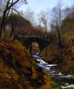 Ghyll Beck, Barden, Yorkshire Artwork by John Atkinson Grimshaw