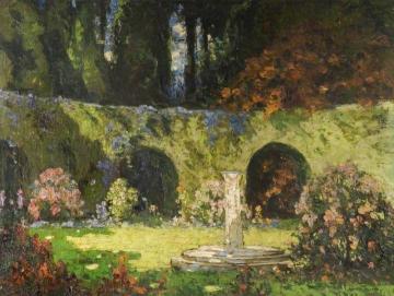 In an Old-World Garden Artwork by Thomas Edwin Mostyn
