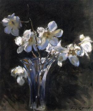 Magnolias in a Vase Artwork by Irving R. Wiles