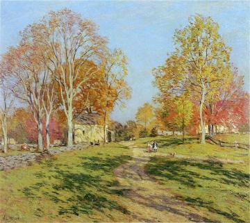 Morning Shadows Artwork by Willard Leroy Metcalf