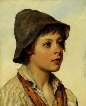 Portrait Of A Boy Artwork by Eugen Von Blaas