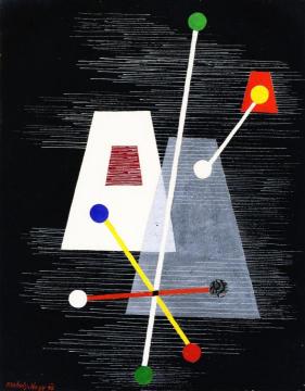Truncated Pyramids Artwork by László Moholy-Nagy