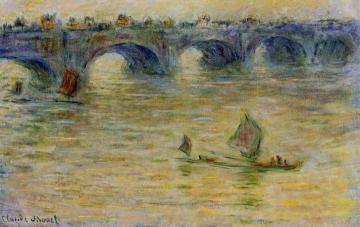 Waterloo Bridge Artwork by Claude Oscar Monet