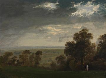 Landscape, Possibly the Isle of Wight or Richmond Hill Artwork by John Martin