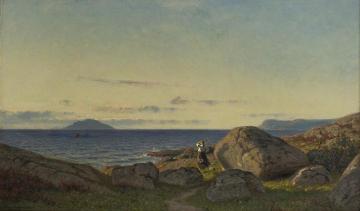 Evening In Stavenes Artwork by Amaldus Clarin Nielsen