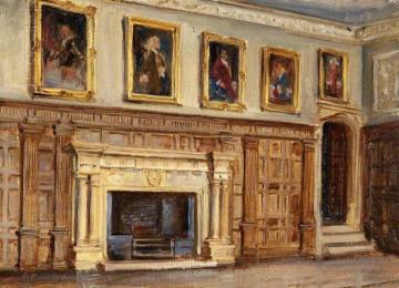 The Great Hall, Montacute House, Somerset Artwork by Frank Moss Bennett