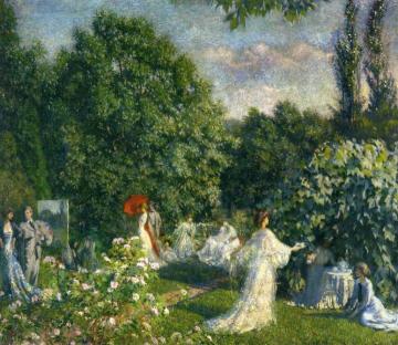 Garden Party Artwork by Phillip Leslie Hale
