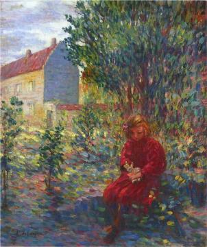 A small girl with her doll Artwork by Henri Lebasque