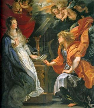 Annunciation Artwork by Peter Paul Rubens