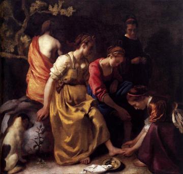 Diana and her Companions Artwork by Johannes Vermeer