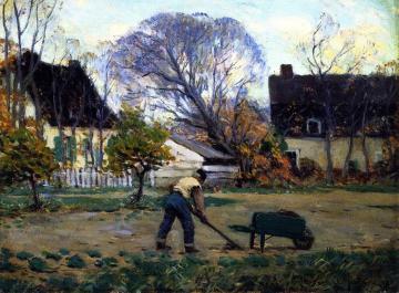 Fall Scene, Baie-Saint-Paul Artwork by Clarence Gagnon