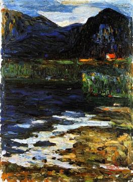 Kochel - Schlehdorf Artwork by Wassily Kandinsky