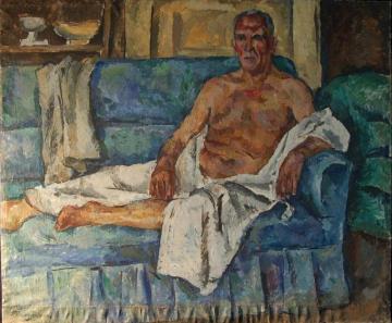 Portrait Of Artist Alexander Leonidovich Vishnevsky Artwork by Pyotr Konchalovsky