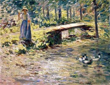 By the Brook Artwork by Theodore Robinson