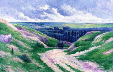 Landscape near Moulineux sur Oise Artwork by Maximilien Luce