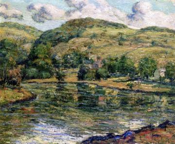 River Landscape Artwork by Ernest Lawson