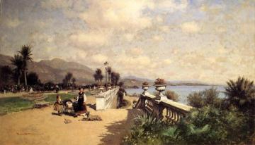 The Garden at Monte Carol Artwork by Alfred Wordsworth Thompson