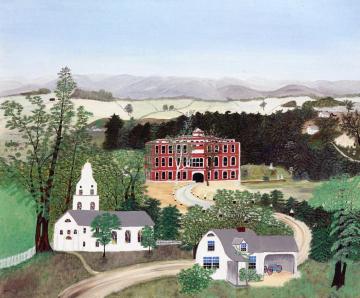 The Hospital Artwork by Anna Mary Robertson Grandma Moses