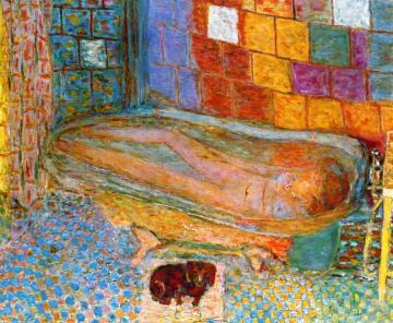 Nude In Bathtub Artwork by Pierre Bonnard
