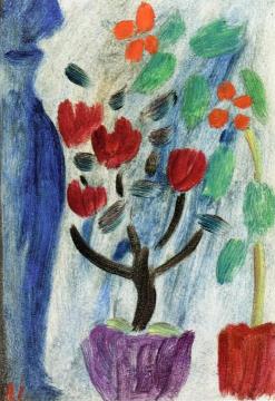 Large Still LIfe: Flowers Artwork by Alexej Jawlensky