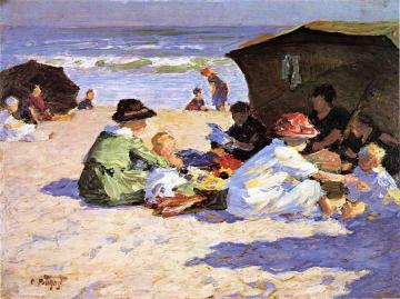 A Day at the Seashore Artwork by Edward Potthast