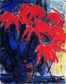 Poinsettia Artwork by Christian Rohlfs