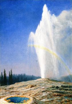 Old Faithful Artwork by Albert Bierstadt