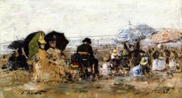 Trouville, Beach Scene Artwork by Eugène-Louis Boudin