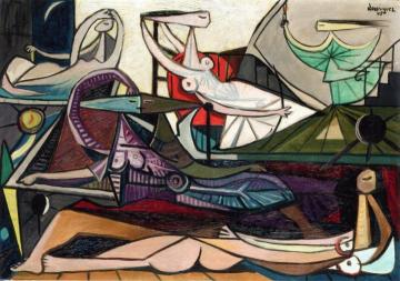 Les Odalisques Artwork by Oscar Dominguez