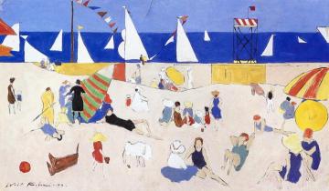 At the Beach Artwork by Walt Kuhn