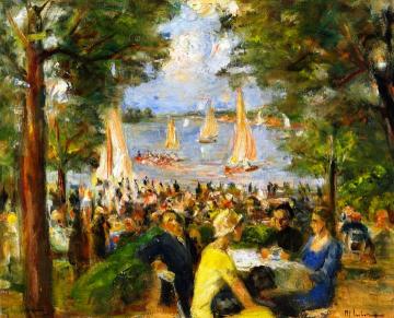 Gartenlokal an der Havel Artwork by Max Liebermann