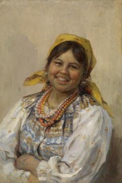 Portrait of a Girl Artwork by Fedot Sychkov