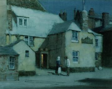 The Sloop Inn, St.Ives, Cornwall Artwork by Albert Moulton Foweraker