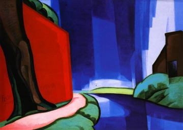 Azure Artwork by Oscar Bluemner